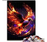Adult Jigsaw Puzzles 1000 Pieces Phoenix Made of Wood, Interactive Family Game, Suitable for Ages 14+ 50x75cm for Family Interactive Game