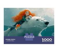 Adult Jigsaw Puzzles 1000 Pieces Polar Bear Fantasy Artwork Adult Jigsaw Puzzle Family Games Presents for Women Gifts for Friends And Family 52x38cm/1000pcs