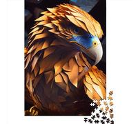 Adult Jigsaw Puzzles 1000 Pieces Proud Geometric Eagle Paper Puzzles for Adults Sustainable Puzzle Games 1000pcs (38x26cm)
