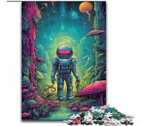 Adult Jigsaw Puzzles 1000 Pieces Psychedelic Astronaut Puzzle Creative Family Game & Home Decor, for Teenagers (size : 26x38cm)