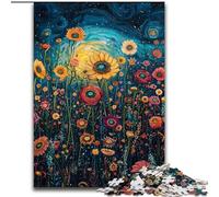 Adult Jigsaw Puzzles 1000 Pieces Psychedelic Flower Oil Painting, Family Entertainment Toys Is Ideal As Gifts for The Whole Family for 14+ (Size 26x38cm)