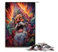 Adult Jigsaw Puzzles 1000 Pieces Psychedelic Santa Devil Home Decoration Puzzle Toys Deal As Gifts for The Whole Family 75x50cm