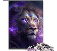 Adult Jigsaw Puzzles 1000 Pieces Purple Lion Impossible Jigsaw Puzzles for Adults for Ages 14+ (Szie 26x38 cm)