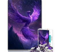 Adult Jigsaw Puzzles 1000 Pieces Purple Phoenix 1000 Pieces for Adults,Educational Games Home Decoration Birthday Present, Gifts, Wall Art (size 38x26cm)