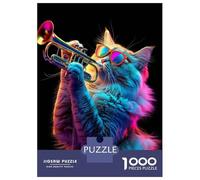 Adult Jigsaw Puzzles 1000 Pieces Ragdoll Trumpet Adult Puzzles Hands-on Game Analysis And Logic Gifts for Friends And Family 70x50cm/1000pcs