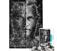 Adult Jigsaw Puzzles 1000 Pieces Ragnar Lothbrok Vikings Teenager Puzzles Anti-Stress Toys Precision Cutting Gifts for Friends And Family (size 50x75cm)