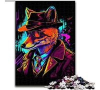 Adult Jigsaw Puzzles 1000 Pieces Red Fox Gang Leader Poster cardboard Jigsaw size 26x38cm Challenging Brain Teaser for Teenagers, Family Fun Interactive Game