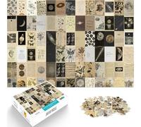 Adult Jigsaw Puzzles 1000 Pieces Retro aesthetic poster art Help the brain exercise addictive toys to cultivate patience 26x38cm Birthday Gifts for Age 14