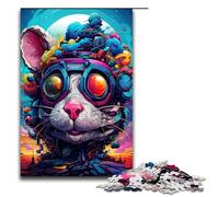 Adult Jigsaw Puzzles 1000 Pieces Robot Rat by of Thick Coloured Clouds Home Decoration Puzzle Toys Deal As Gifts for The Whole Family 75x50cm
