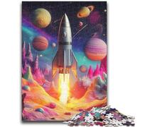 Adult Jigsaw Puzzles 1000 Pieces Rocket Launch for And from 14 Years And over Play Toys Because It Is Ideal As A Gift for The Whole Family 26x38cm