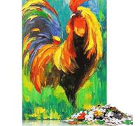 Adult Jigsaw Puzzles 1000 Pieces Rooster Paper Puzzles for Adults & Teenager for Adults& Teens Age 12 Years Up 38x26cm/1000pcs