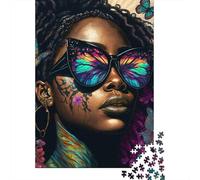 Adult Jigsaw Puzzles 1000 Pieces Rose Beautiful Girl Wood Jigsaw Puzzles for Adults Educational Game Challenge Toy 1000pcs (75x50cm)