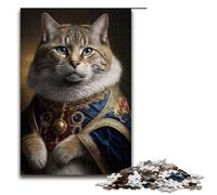 Adult Jigsaw Puzzles 1000 Pieces Royal Cat Home Decoration Puzzle Toys Deal As Gifts for The Whole Family 1000 PCS