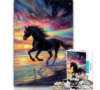 Adult Jigsaw Puzzles 1000 Pieces Running Horse 1000 Pieces for Adults,Educational Games Home Decoration Birthday Present, Gifts, Wall Art (size 75x50cm)
