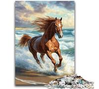 Adult Jigsaw Puzzles 1000 Pieces Running Horse Adult Jigsaw,Educational Games Home Decoration Unique Home Decor And Gifts (26x38cm)