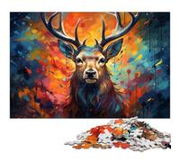 Adult Jigsaw Puzzles 1000 Pieces Sacred Deer in The Fantasy Forest Puzzle for Adults Wood Jigsaw Home Decoration 1000 PCS(75x50cm)