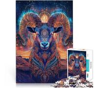 Adult Jigsaw Puzzles 1000 Pieces Sacred Goat Made of wood，Suitable for ages 14 and up Suitable for couples Birthday gift, gifts, wall art。size：50x75cm/14.96x20.47inch