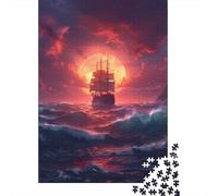 Adult Jigsaw Puzzles 1000 Pieces Sailboat Paper Jigsaw Puzzles for Adults Educational Game Challenge Toy 1000pcs (38x26cm)