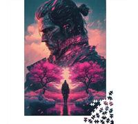 Adult Jigsaw Puzzles 1000 Pieces Sakura Warrior4 Wooden Puzzle for Adults And Teenager Home Decoration Puzzle Toys 1000pcs (75x50cm)