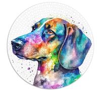 Adult Jigsaw Puzzles 1000 Pieces Sausage Dog Watercolor Challenging Puzzles Challenging Brain Teaser for Teenagers & Families (67.5x67.5cm)