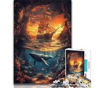 Adult Jigsaw Puzzles 1000 Pieces Sea Ship Teenager Puzzles,Quiz Game Wall Decoration Unique Birthday And Xmas Gifts (size 38x26cm)
