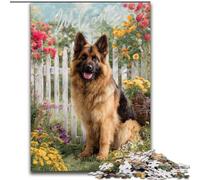Adult Jigsaw Puzzles 1000 Pieces Sheepdog in The Garden Jigsaw Creative Family Game & Home Decor, for Teenagers 50X75CM