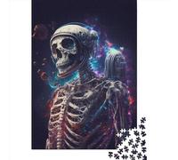 Adult Jigsaw Puzzles 1000 Pieces Skeleton In Spacesuit Wooden Puzzle for Adults And Teenager Home Decoration Puzzle Toys 1000pcs (75x50cm)