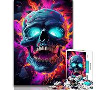 Adult Jigsaw Puzzles 1000 Pieces Skeletons with Lightning 1000 Pieces for Adults,Educational Stress Relief Toy Gifts for Friends And Family (size 38x26cm)