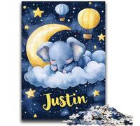 Adult Jigsaw Puzzles 1000 Pieces Sleeping Elephant Adult Puzzles,Learning Educational Toys Family Games Unique Birthday And Gifts (75x50cm)