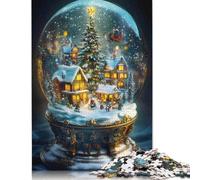 Adult Jigsaw Puzzles 1000 Pieces Snow Globe Puzzles for Adults & Teenager Educational Games 1000pcs (75x50cm)
