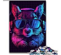 Adult Jigsaw Puzzles 1000 Pieces Space Astronaut Squirrel Jigsaw Educational Brain Teaser, Artistic Home & Office Decor, 14+ Age (size : 50x75cm)