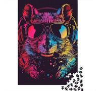 Adult Jigsaw Puzzles 1000 Pieces Space Astronaut Squirrel Wood Jigsaw Puzzles for Adults Educational Game Challenge Toy 1000pcs (38x26cm)