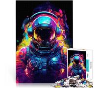 Adult Jigsaw Puzzles 1000 Pieces Spaceman With Headphones Denksportaufgabe für Geburtstagsgeschenk, Geschenke38x26cm