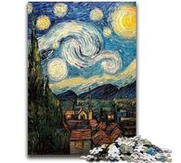 Adult Jigsaw Puzzles 1000 Pieces Starry Night Country Teenager Puzzles,Stress Reliever Difficult Challenge Secret Santa Gifts (50x75cm)