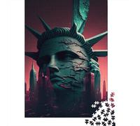 Adult Jigsaw Puzzles 1000 Pieces Statue Synthwave Wooden Puzzle for Adults And Teenager Home Decoration Puzzle Toys 1000pcs (38x26cm)