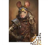 Adult Jigsaw Puzzles 1000 Pieces Steam Punk Mice Wood Jigsaw Puzzles for Adults Educational Game Challenge Toy 1000pcs (75x50cm)