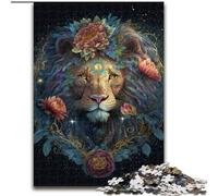Adult Jigsaw Puzzles 1000 Pieces Stellar Lions Mane Jigsaw Puzzle 1000 Pieces Family Activity Game for Teenagers, Challenging Brain Teaser size 38x26cm