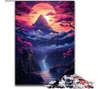 Adult Jigsaw Puzzles 1000 Pieces Sunset over The City with Trees Jigsaw Puzzles Made of cardboard,Family Interactive Game, Brain Teaser Gift, Educational Toy 1000pcs(26x38cm)