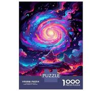 Adult Jigsaw Puzzles 1000 Pieces Swirling Galaxy Puzzle for Adults Relaxing Games Enhance Memory Birthday Present, Gifts, 52x38cm/1000pcs