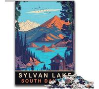 Adult Jigsaw Puzzles 1000 Pieces Sylvan Lake Challenging To Complete But Fun And Humorous with Matching Poster And Trivia Sheet (38x52cm) 1000pcs