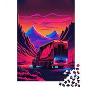 Adult Jigsaw Puzzles 1000 Pieces Synthwave Truck Wooden Puzzle for Adults And Teenager Home Decoration Puzzle Toys 1000pcs (75x50cm)