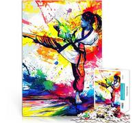Adult Jigsaw Puzzles 1000 Pieces Tang Soo Do Yoko Geri Woman Entspannungsspiele Geburtstagsgeschenk, Geschenke, Wandkunst52x38cm
