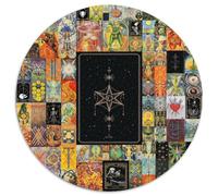 Adult Jigsaw Puzzles 1000 Pieces Tarot Art Puzzle 1000 Pieces Jigsaw Educational Activity for Cognitive Skills Cognitive Skill Improvement (67.5x67.5cm)