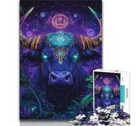 Adult Jigsaw Puzzles 1000 Pieces Taurus Goddess,Decompressing Intellectual Educational Toy Is Ideal As Gifts for The Whole Family (75x50cm)