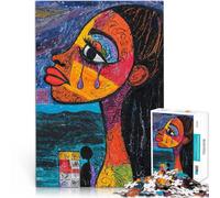 Adult Jigsaw Puzzles 1000 Pieces Tears of Expression Lernspiele DIY Spielzeug Heimdekoration Spielzeug75x50cm