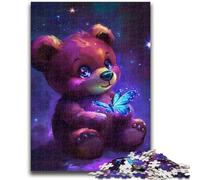 Adult Jigsaw Puzzles 1000 Pieces Teddy Bear Adult Puzzles,Learning Educational Toys Family Games Unique Birthday And Gifts (26x38cm)