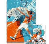 Adult Jigsaw Puzzles 1000 Pieces Tennis Players 1000 Pieces for Teenagers,Birthday Present, Gifts, Wall Art for Age 14 Years Up 75x50cm