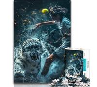 Adult Jigsaw Puzzles 1000 Pieces Tennis Players Adult Puzzles,family Fun Games Is Ideal As A Gift for The Whole Family (size 75x50cm)