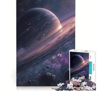 Adult Jigsaw Puzzles 1000 Pieces The Asteroid Planet Ring Relaxing Games Difficult Challenge Enhance Love between Couples 38x26cm