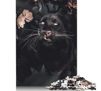 Adult Jigsaw Puzzles 1000 Pieces The Black Panther Wooden Puzzles for Adults Puzzles Brain Teaser Puzzle 1000pcs (75x50cm)